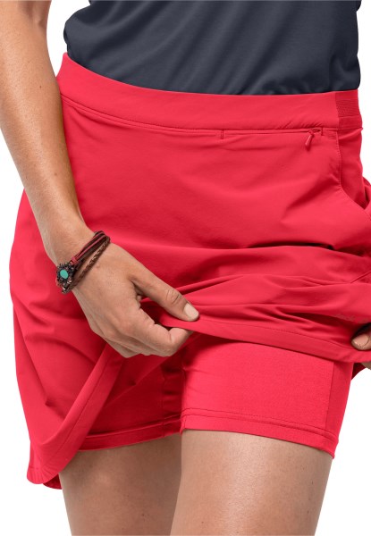 Hilltop Trail Skort W Jack Wolfskin Collectie Tulp Rood