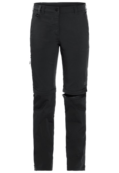 Activeer Light Zip Off Dames Origins Jack Wolfskin Zwart