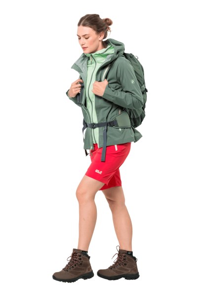 Tulp Rode Overland Short Van Het Merk Jack Wolfskin
