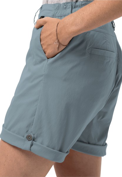 Originele Teal Grijze Desert Short Met Jack Wolfskin