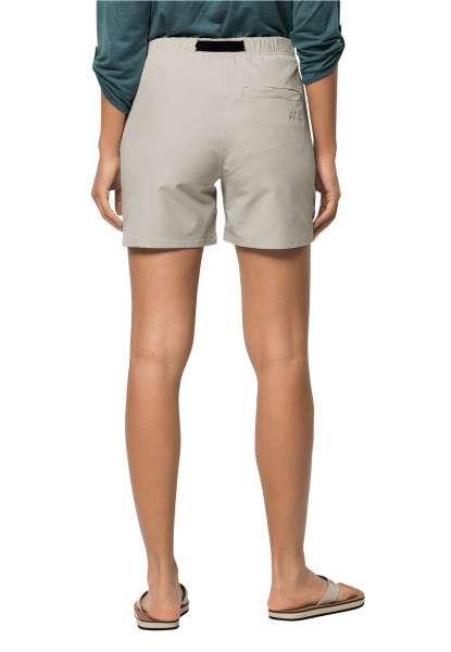 Zomerse Lifestyle Shorts W Collectie Stoffige Grijze Jack Wolfskin