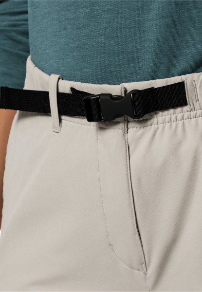 Zomerse Lifestyle Shorts W Collectie Stoffige Grijze Jack Wolfskin