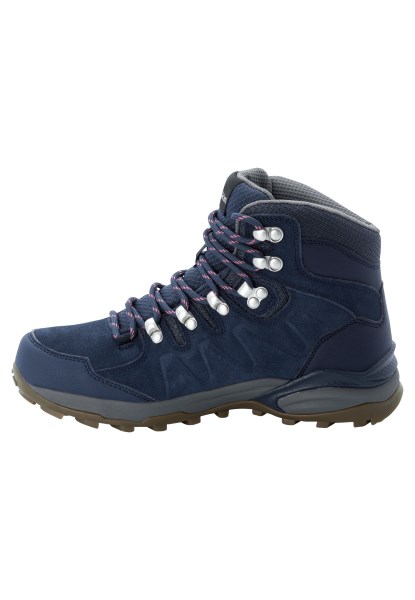 Fashion Donkerblauw-grijze Refugio Texapore Mid W Jack Wolfskin