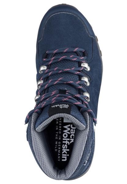 Fashion Donkerblauw-grijze Refugio Texapore Mid W Jack Wolfskin