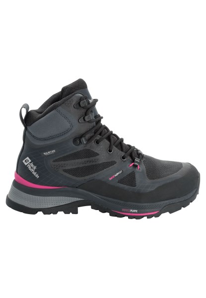 Zwart-roze Merk Force Trekker Texapore Mid W Jack Wolfskin
