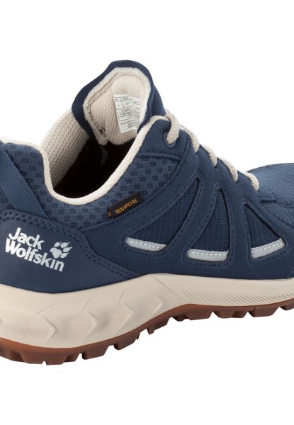 New Jack Wolfskin Donkerblauw-beige Woodland 2 Texapore Low W