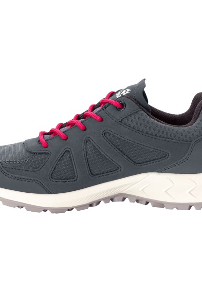 Jack Wolfskin Grijs-rood Woodland 2 Texapore Laag W Oorsprong