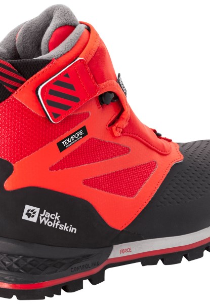Jack Wolfskin Origins 1995 Serie Texapore Mid W Rood-zwart