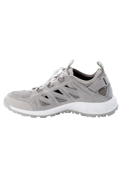 Grijs-lichtgroen Jack Wolfskin Woodland 2 Hybride Laag W Best