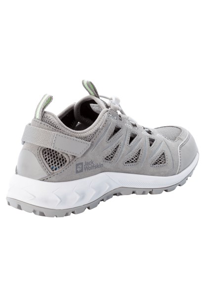 Grijs-lichtgroen Jack Wolfskin Woodland 2 Hybride Laag W Best