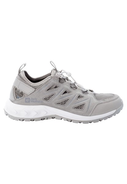 Grijs-lichtgroen Jack Wolfskin Woodland 2 Hybride Laag W Best