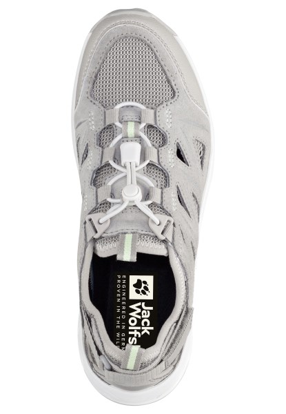 Grijs-lichtgroen Jack Wolfskin Woodland 2 Hybride Laag W Best