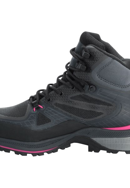 Zwart-roze Fashion Force Trekker Texapore Mid W Jack Wolfskin
