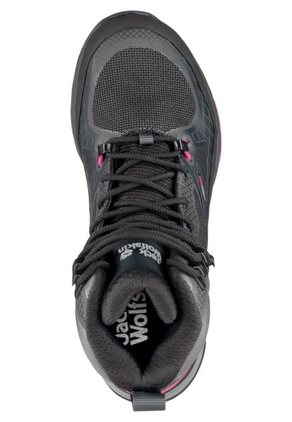 Zwart-roze Fashion Force Trekker Texapore Mid W Jack Wolfskin