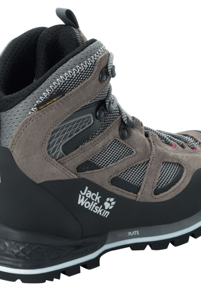 Asfalt Grijs-roze Force Crest Texapore Mid W Jack Wolfskin Collectie
