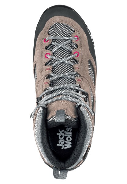 Asfalt Grijs-roze Force Crest Texapore Mid W Jack Wolfskin Collectie