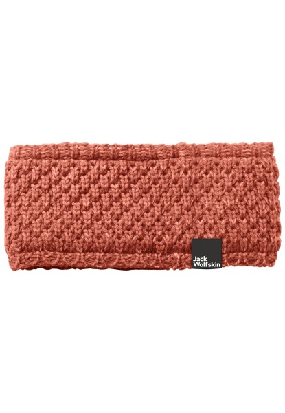Herfst Rode Highloft Gebreide Hoofdband Dames Jack Wolfskin Merk