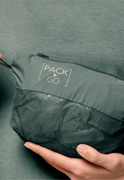 Pack & Go Shell W Hedge Green Originele Jack Wolfskin