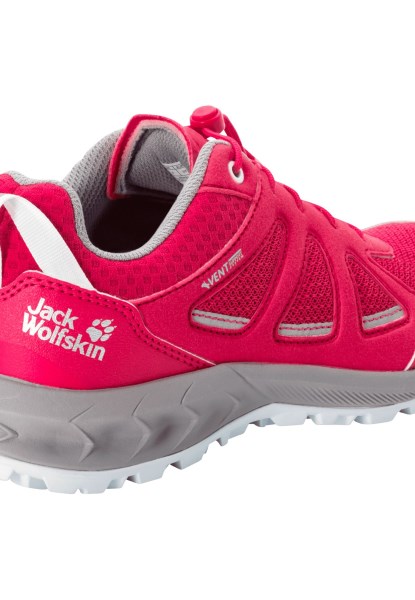 Jack Wolfskin Woodland 2 Vent Low W Merken Rood-lichtgrijs