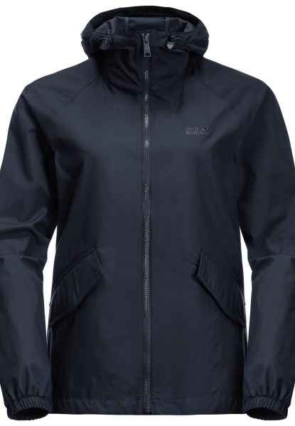 Jack Wolfskin Nachtblauw Reisjack Aan Het Meer Met Merken