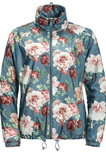 Wintertaling Grijze All-over Jack Wolfskin Bloemen Blouson W Collection