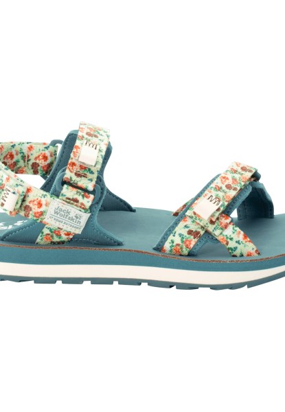 Outfresh Deluxe Sandaal W Jack Wolfskin Collections Katoen Wit Allover