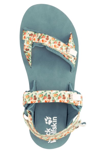 Outfresh Deluxe Sandaal W Jack Wolfskin Collections Katoen Wit Allover