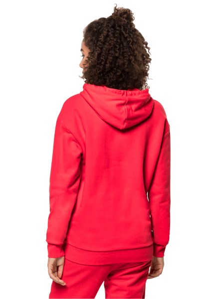 Jack Wolfskin Tulp Rood Essential Hoody W Hot