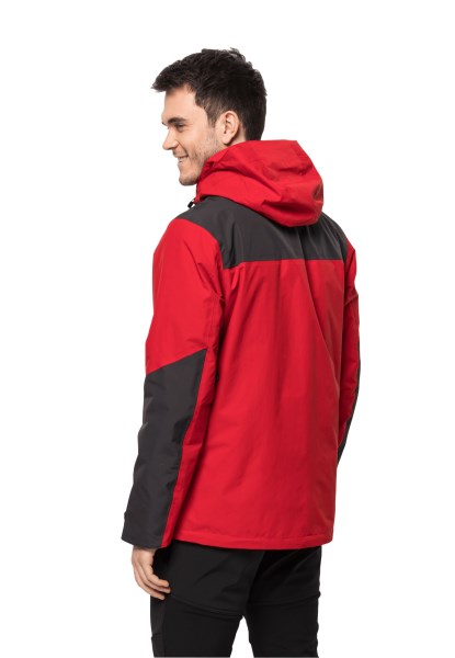 Jasper 3in1 Jack M Origineel Jack Wolfskin Adrenaline Rood