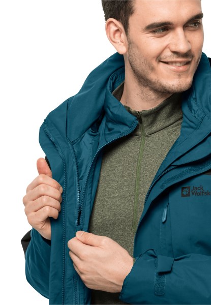 Romberg 3in1 Jas M Hot Blue Coral Jack Wolfskin