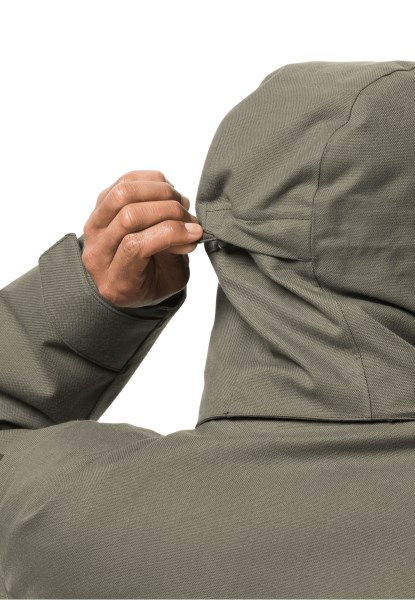 Jack Wolfskin Origins Felle Wind Parka M Stoffige Olijf