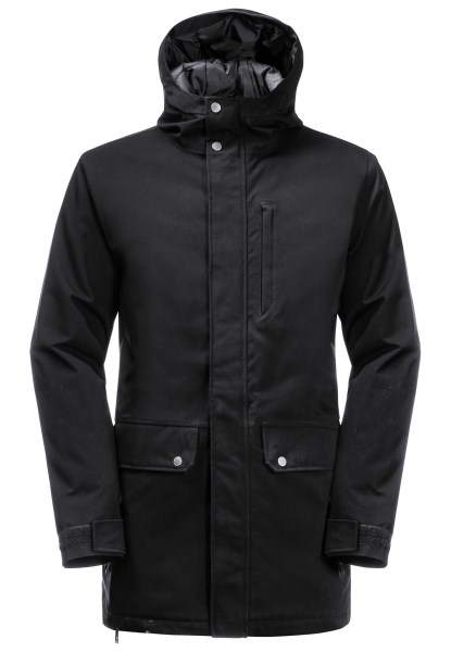 Zwarte New Jack Wolfskin Berghang Parka M