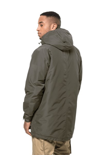 Originele Dusty Olive Jack Wolfskin Winterlager Parka M