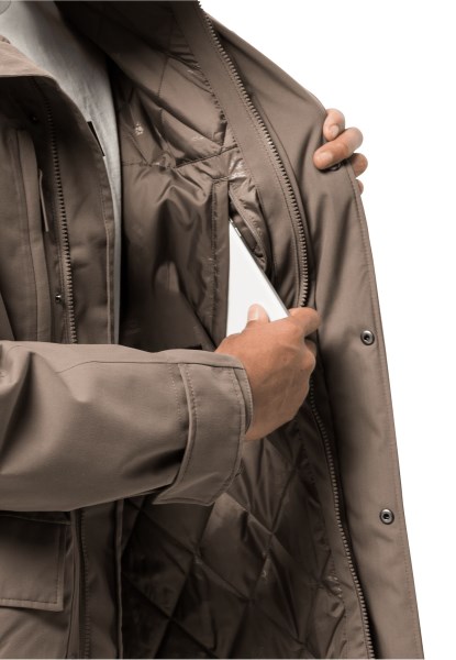 Jack Wolfskin Kastanje Origine West Coast Jas