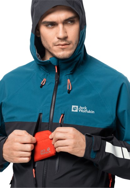 Nieuwe Blauwe Koraal Morobbia 3l Jas M Jack Wolfskin