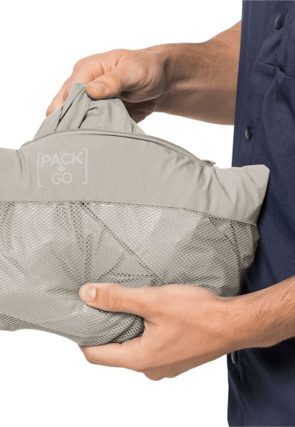Best Pack & Go Shell M Jack Wolfskin Stoffig Grijs
