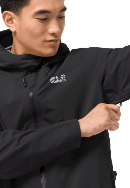 Jack Wolfskin Hoogste Piek Jas M Origins Zwart