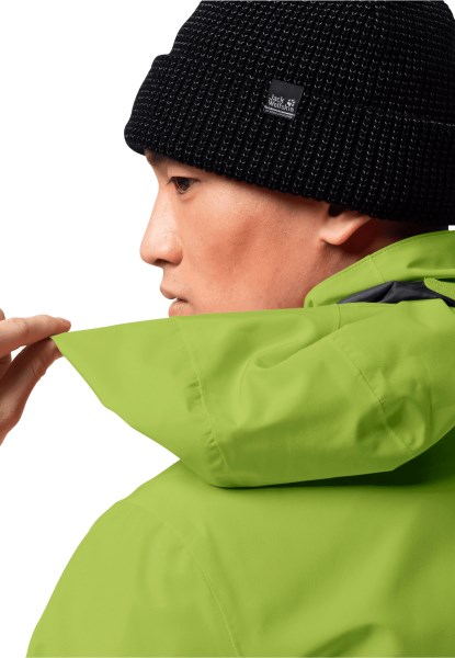 Spring Lime Jack Wolfskin Brand Stormy Point Jacket M