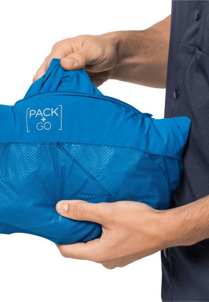 Collectie Pack & Go Shell M Blue Pacific Jack Wolfskin