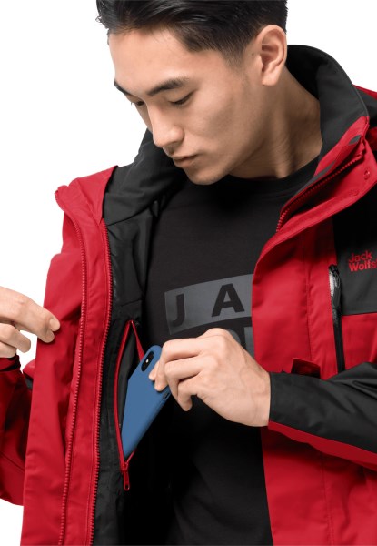 Jasper Flex Heren Adrenaline Rood Beste Jack Wolfskin