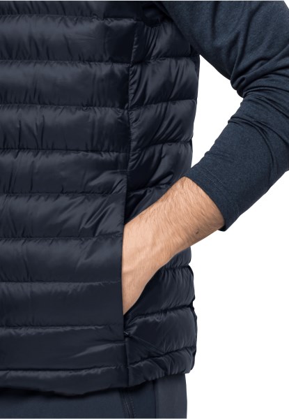 Pack & Go Donsvest M Jack Wolfskin Nachtblauw Hot