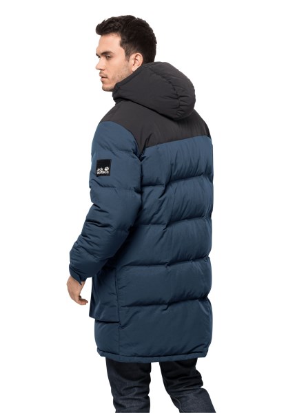 Jack Wolfskin Alex Long Donsjack M Donderblauw Best