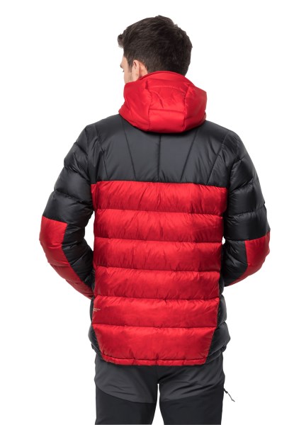 Adrenaline Rode Jack Wolfskin Nebelhorn Dons Hoody M Collectie