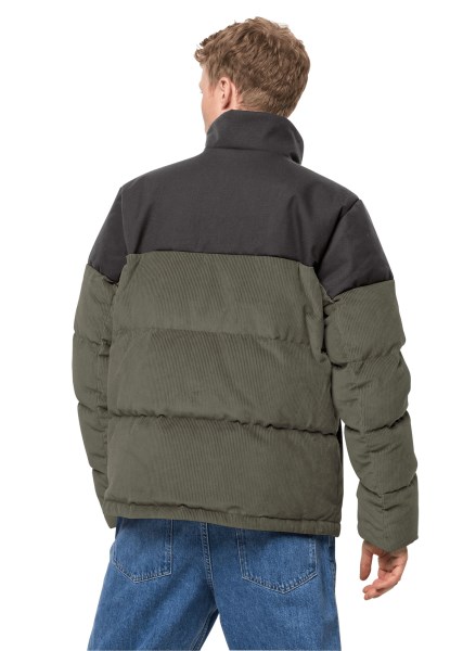 Stoffige Olijfgroene Corduroy Jas M Jack Wolfskin Merken