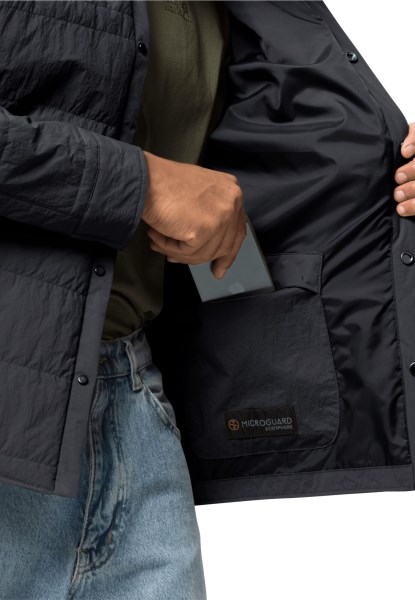 Hot Pergamon Gewatteerd Overhemd M Jack Wolfskin Phantom