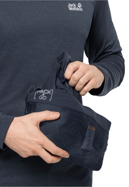 Jack Wolfskin Pack & Go Hybrid M Merk Nachtblauw