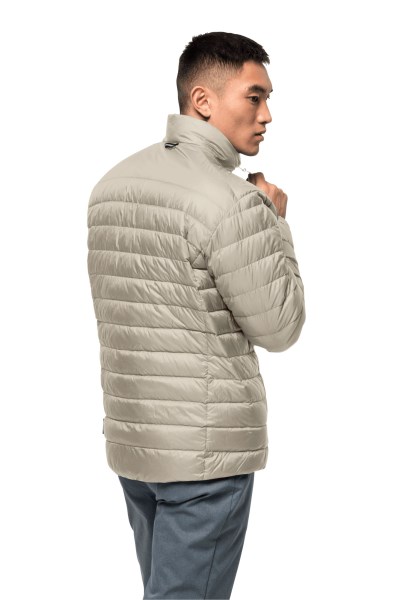 Jack Wolfskin Merk Stoffig Grijs Jwp Dons M