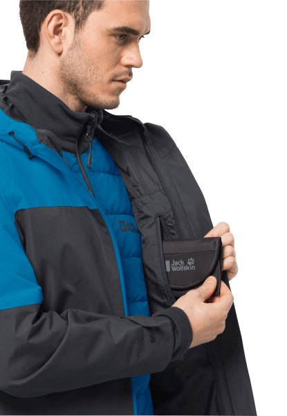 Origins Glaabach 3in1 Jas M Blauw Pacific Jack Wolfskin