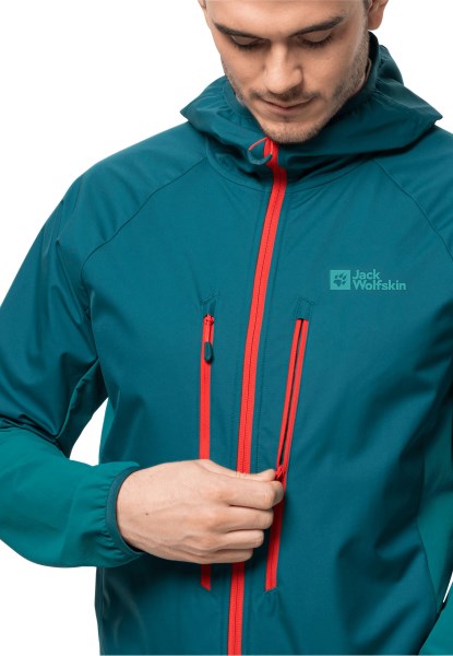 Jack Wolfskin Blauw Koraal Alpspitze Hoody M Origineel