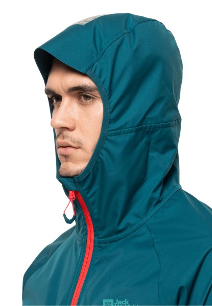 Jack Wolfskin Blauw Koraal Alpspitze Hoody M Origineel